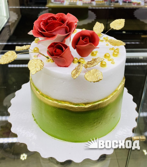 Торт № 300 Праздничный, розы
