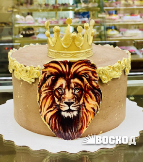 Торт № 240 Праздничный, лев, корона