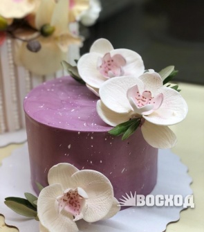 Торт № 921 Праздничный декор цветы, орхидея