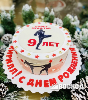 Торт № 85 Праздничный, с днем рождения, спорт