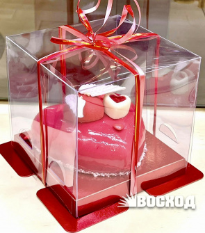 Торт Сердце в подарочной коробке ПОД ЗАКАЗ ЗА 5 ДНЕЙ, время приготовления с 24.01.22 по 11.02.22